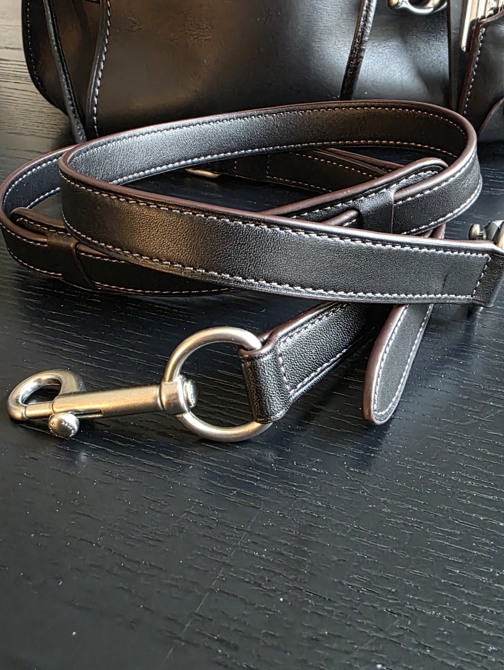 Coach Ace Satchel Black NWOT - Picture 3 of 8